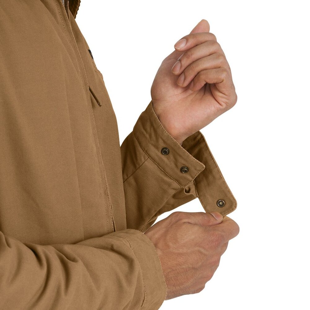 Wrangler Men's Canvas Workwear Jacket Size S Brown Quilted Lining For Warmth - Picture 10 of 15